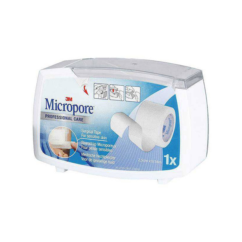 SPARADRAP MICROPORE 3M +DÉVIDOIR