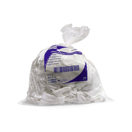 CARRE DE COTON 5 X 5 CM EUROMEDIS