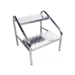 MARCHEPIED INOX 2 MARCHES