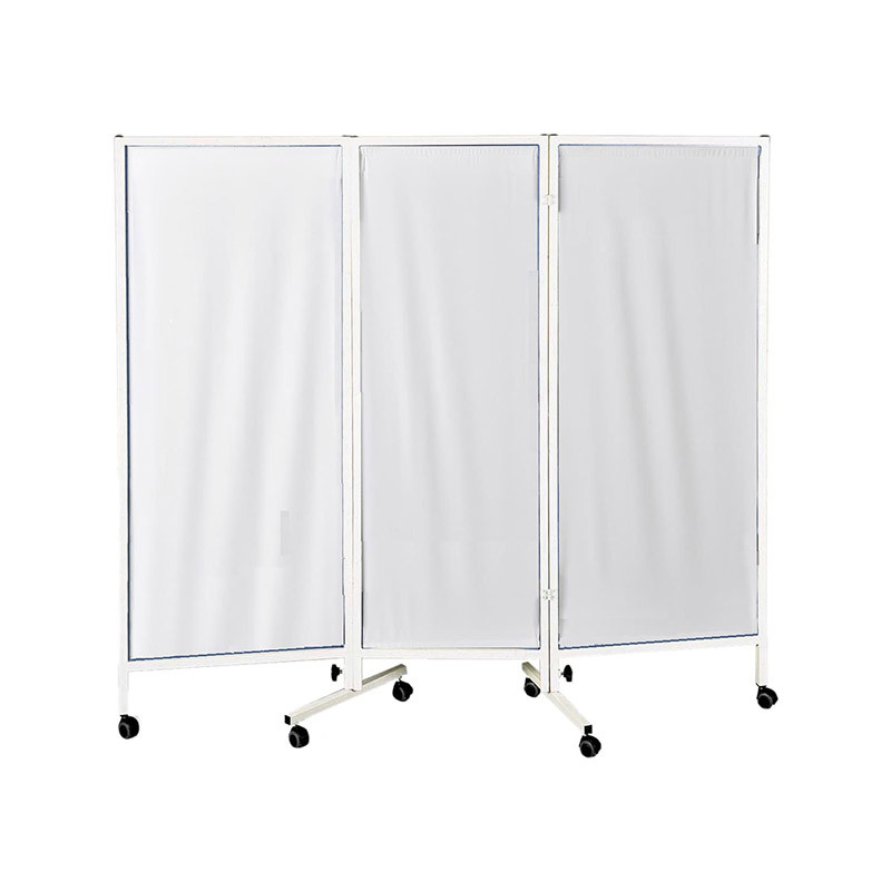 PARAVENT 3 PANNEAUX PLASTIQUE BLANC