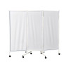 PARAVENT 3 PANNEAUX PLASTIQUE BLANC