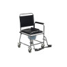 FAUTEUIL DE TOILETTES A ROULETTES NOIR
